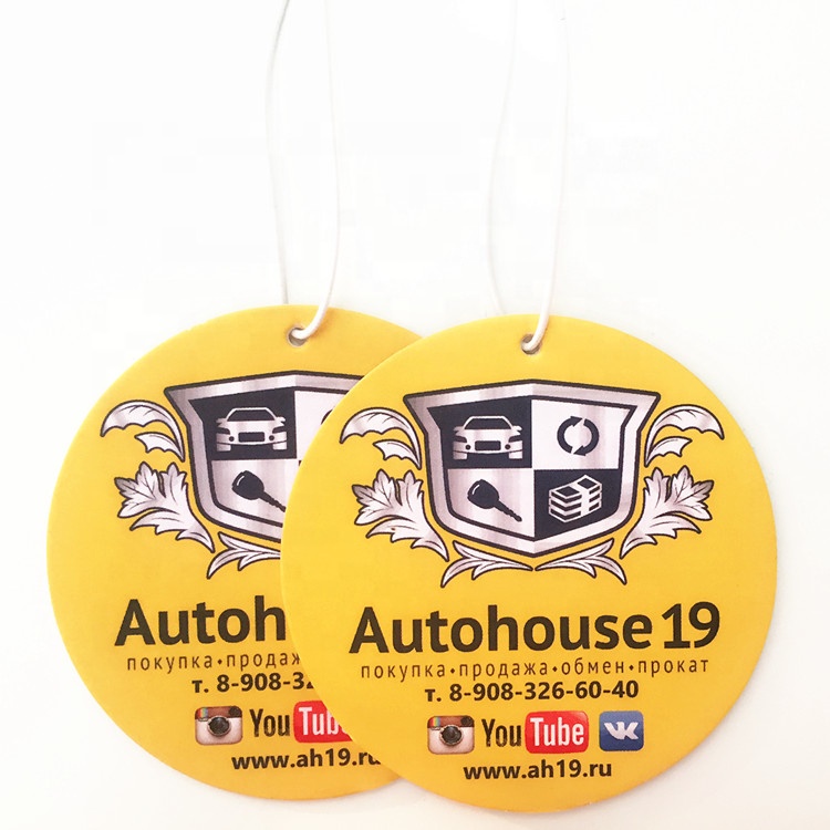 2020 custom good smell air freshener paper car