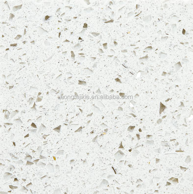 Белая звезда полированная кварцевая каменная плита, silestone сверкающие цвета кварцевый камень
