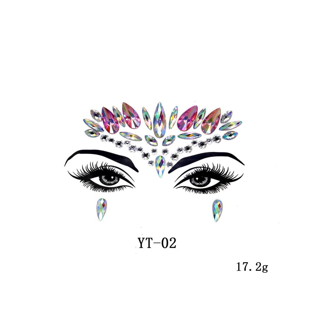 Фестиваль Rave Face Gems Glitter