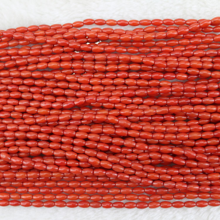 16 "strand 3x6 мм оливковая форма распорка Коралловые Свободные бусины