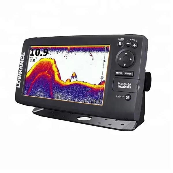 Professional marine Lowrance CHIRP sonar broadband 9 inch fish detector, fish finder, fish probe