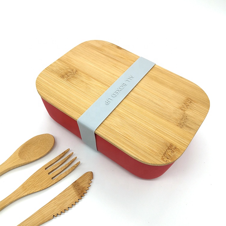 Пищевой бамбуковый чехол для ланча bento lunch портативный пищевой контейнер для кемпинга