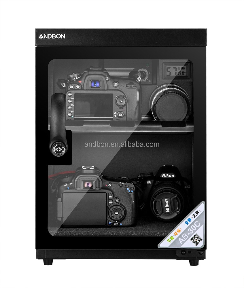 ANDBON LCD цифровой дисплей электронный сухой шкаф 30l для объектива камеры ab30