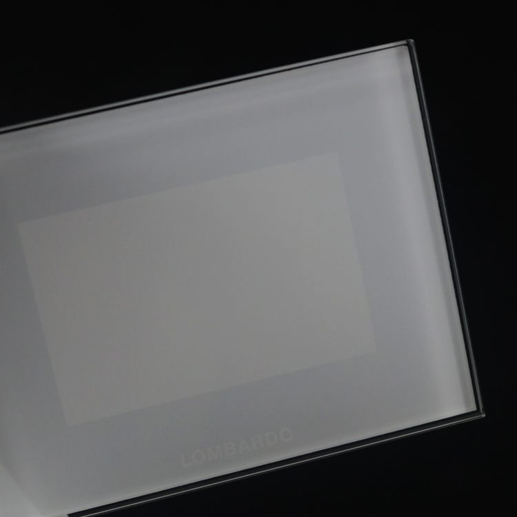 ultra clear rectangle frosted glass led light cover