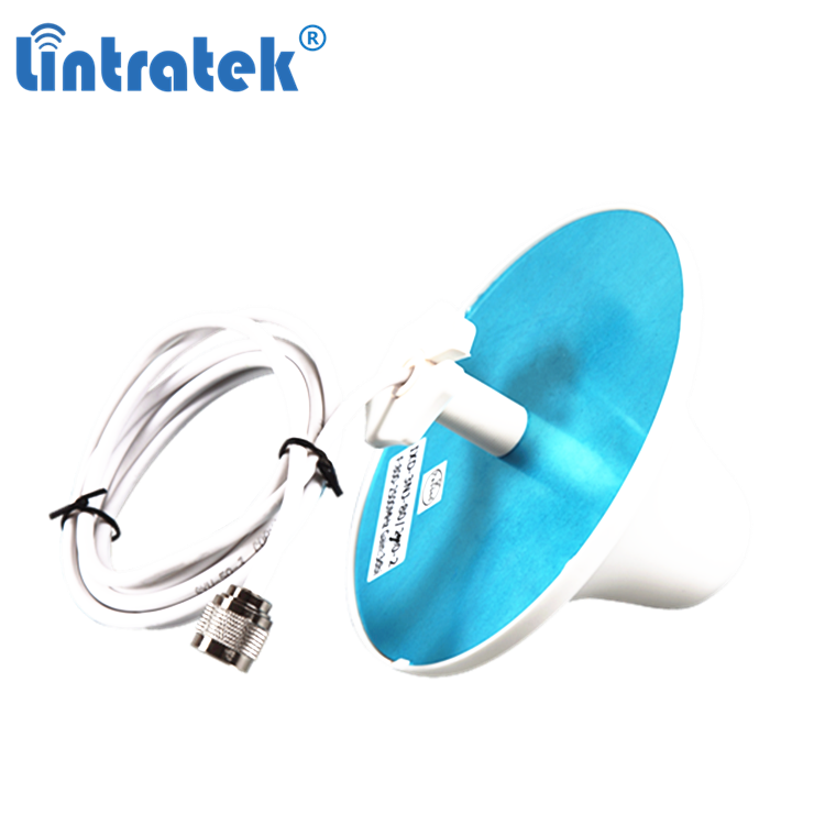 800-2700MHz Antena Omnidireccional N Type Male Ceiling Mount Antenna 2G 3G 4G 5G Indoor Aerial with 2m Cable Repitor Antena