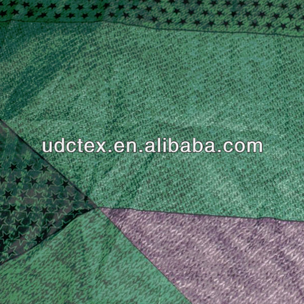 polyester fabric with star print