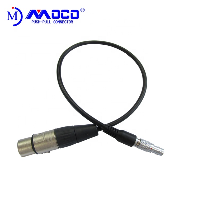 Прямой разъем FGG на 3 pin 4 pin mini XLR Cannon аудио-видео кабели