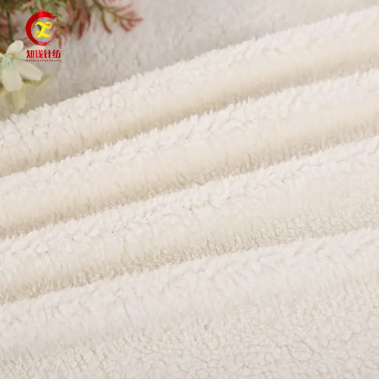 Wholesale organic plush knitted upholstery printed fleece fabric