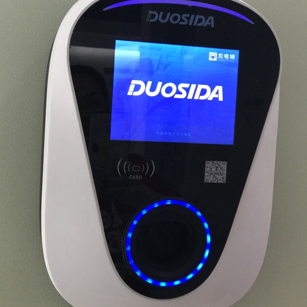 DUOSIDA EV зарядное устройство IP65 type2 настенное крепление 32Amp, 240v, 7.2Kw