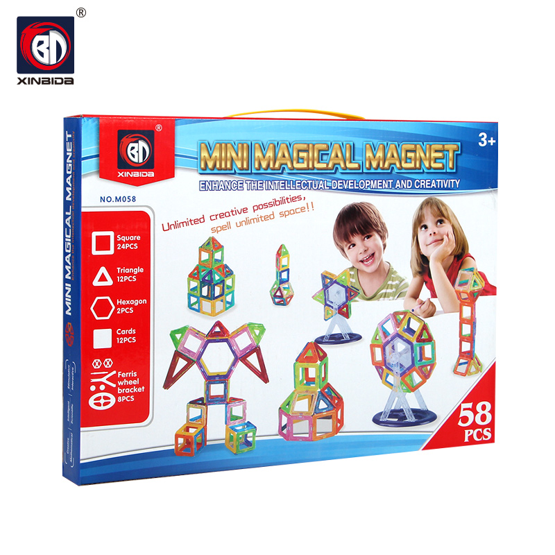 3D развивающие Магнитные Детские игрушки с магнитом и ABS