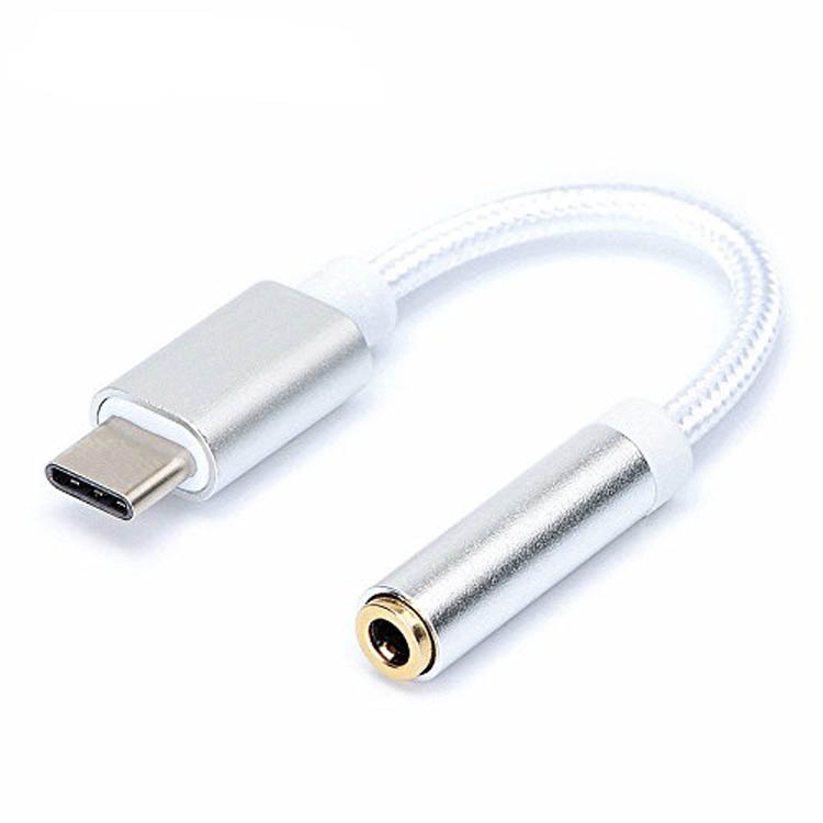 Плетеный USB 3,1 Тип C до 3,5 мм Женский Разъем для наушников аудио кабель-адаптер для LG G5 Microsoft Lumia 950/950XL Huawei P9