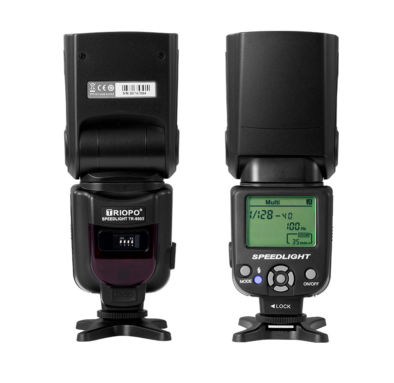 TRIOPO TR-950 II + Trigger. Ручная универсальная вспышка Speedlite с креплением для Nikon