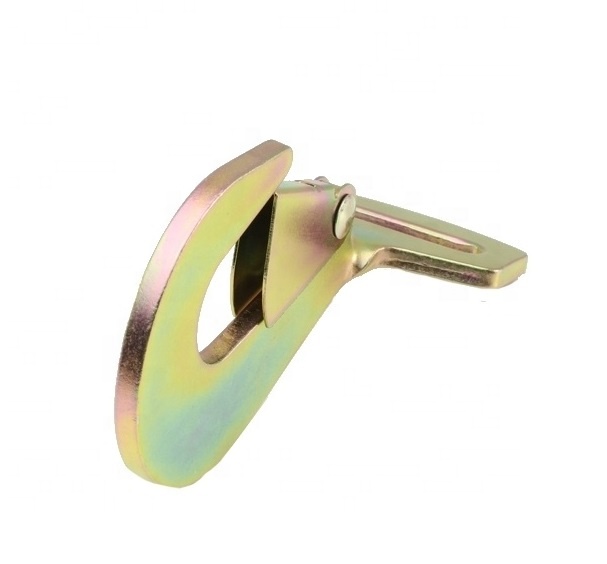 2" 50mm 5T metal steel zinc plated twisted snap hook