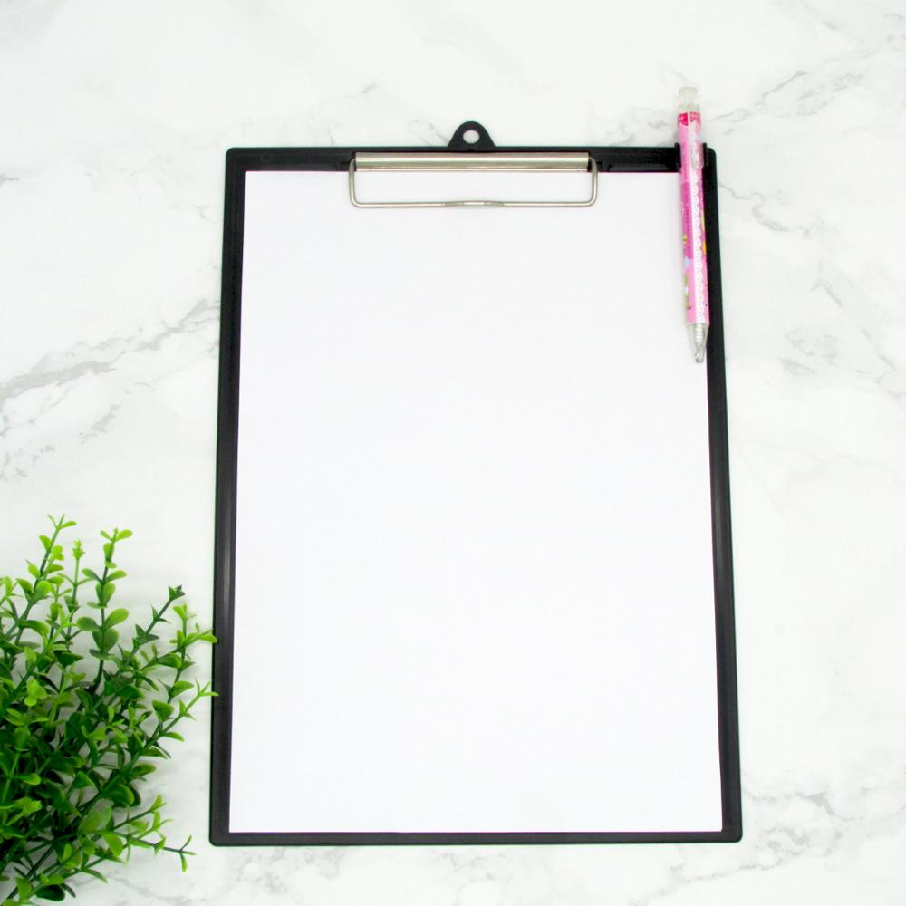 China factory A4 plastic clipboard new design printing clipboard with metal