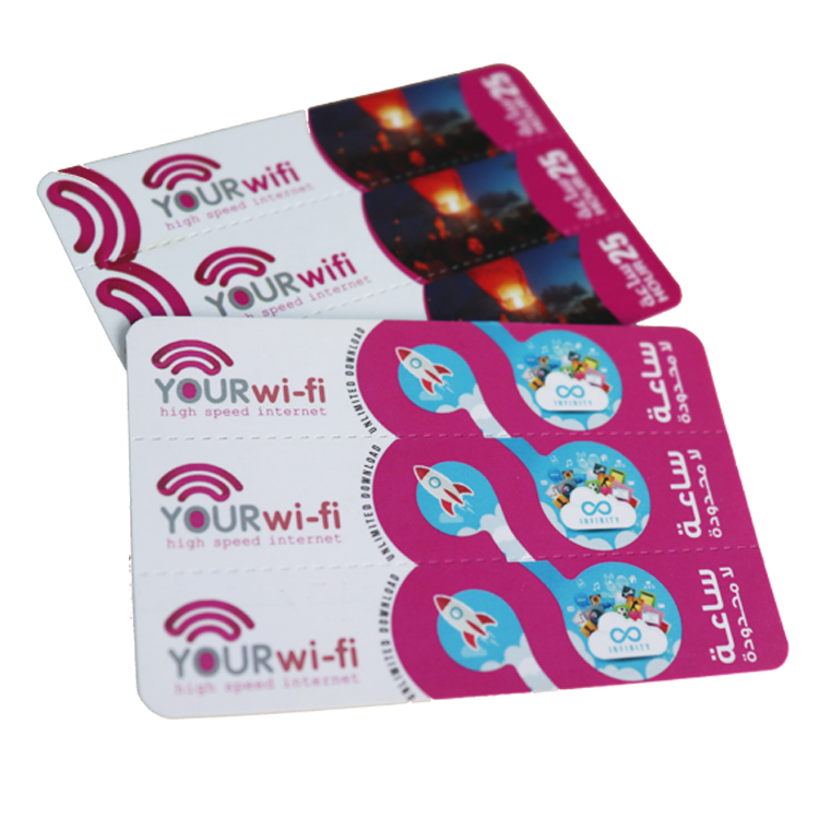 Оптовая продажа от производителя 3 pin multi number бумага scratch интернет Wi Fi карты печати