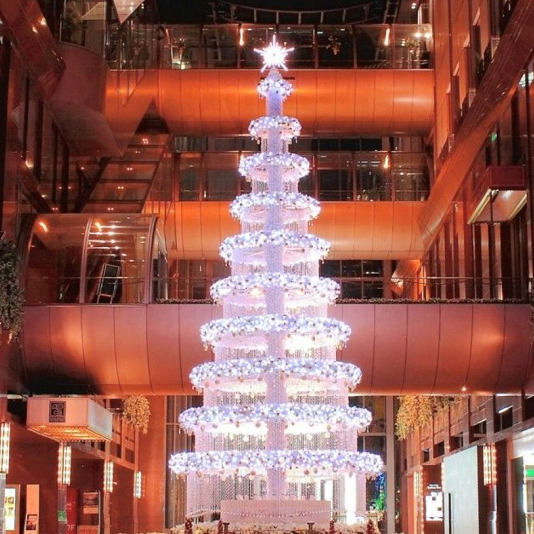 Fancy LED Cake Stand Christmas Tree for Shopping Plazas