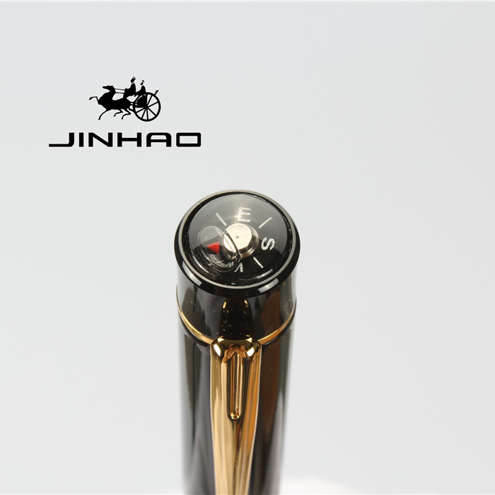 2019 Jinhao классическая черная Роскошная металлическая роликовая ручка