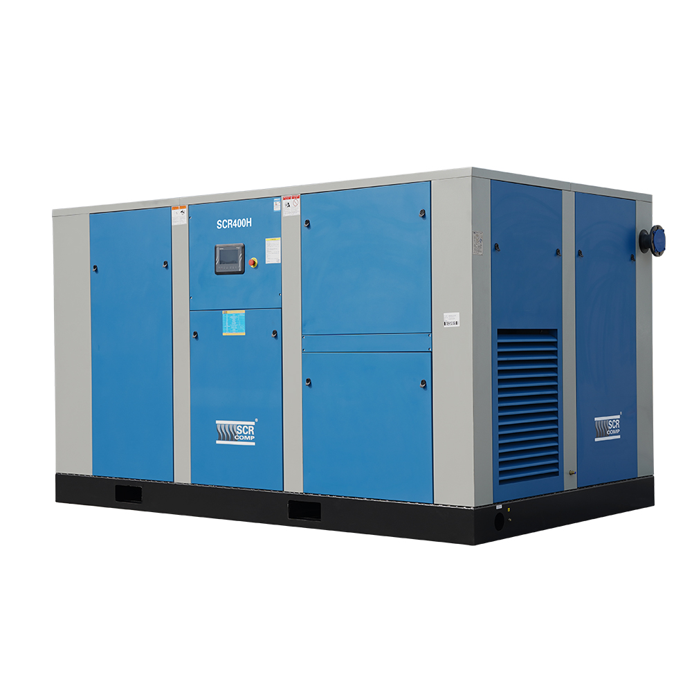 345kw 400hp Двухступенчатая смазанная воздушная компрессор двухступенчатые компрессоры винта переменного тока (SCR400H)