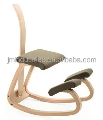 Современное деревянное эргономичное офисное кресло-качалка на коленях или коленное Кресло со спинкой/поддержкой спинки