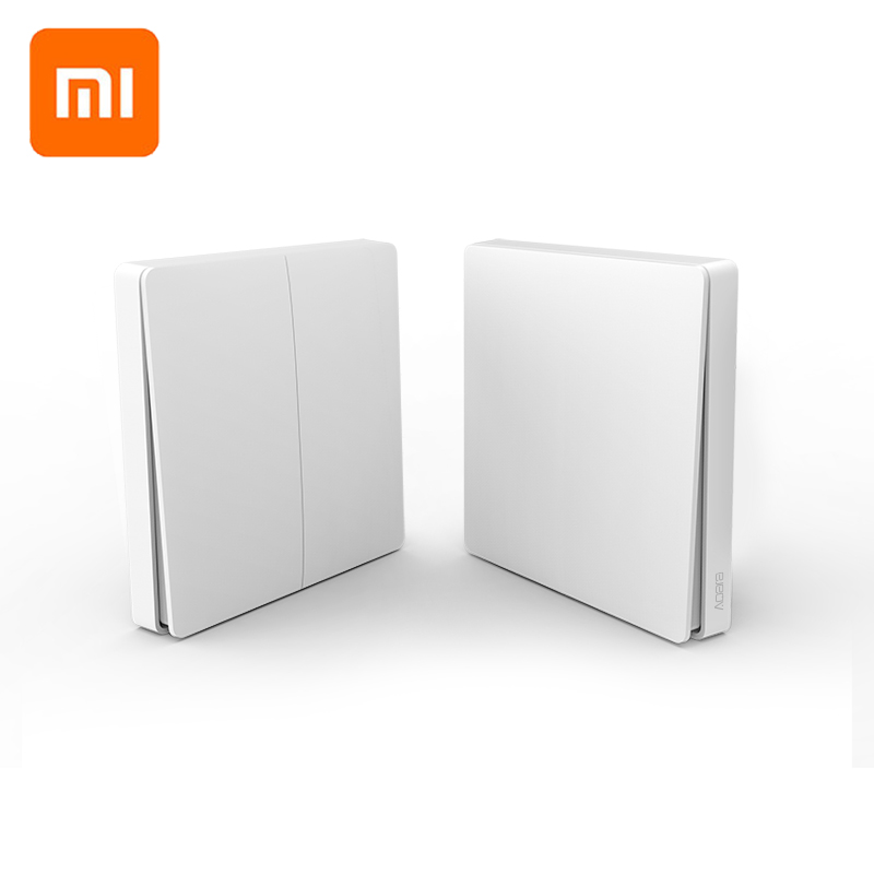 Настенный выключатель Xiaomi Aqara, умные выключатели света, управление ZigBee версия, беспроводное подключение, приложение, пульт дистанционного управления, умный дом, комплект