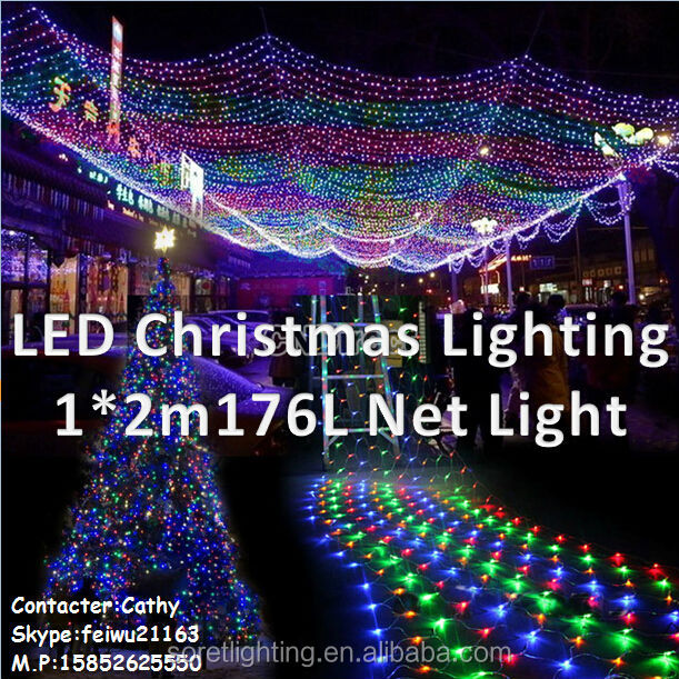 Съемный Рождество Освещения 1 * 2M176LED Чистый Свет
