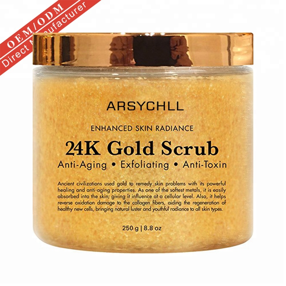 24k Gold Антивозрастной уход за кожей лица Гималайский скраб