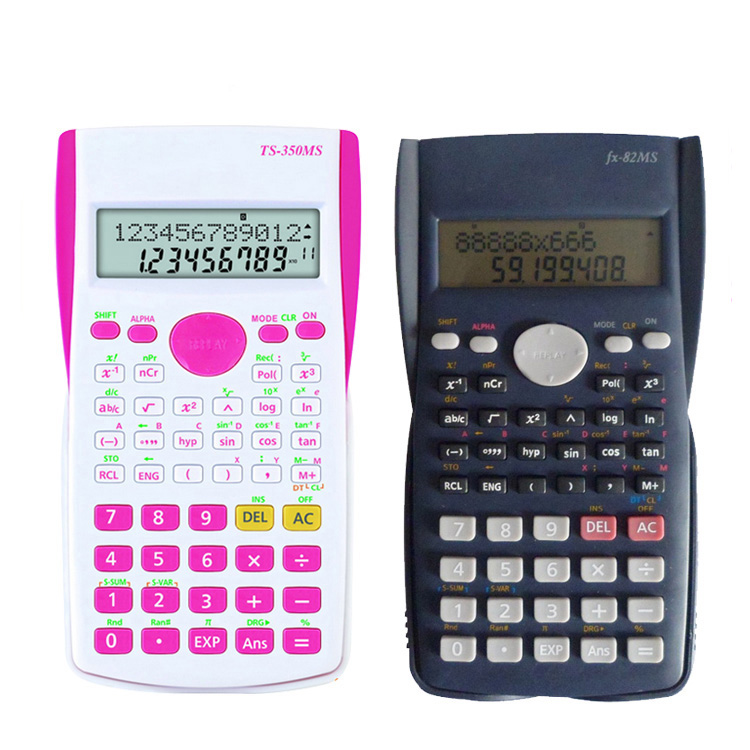2-линейный ЖК-дисплейный научный калькулятор FX-350MS,10 цифр калькулятор