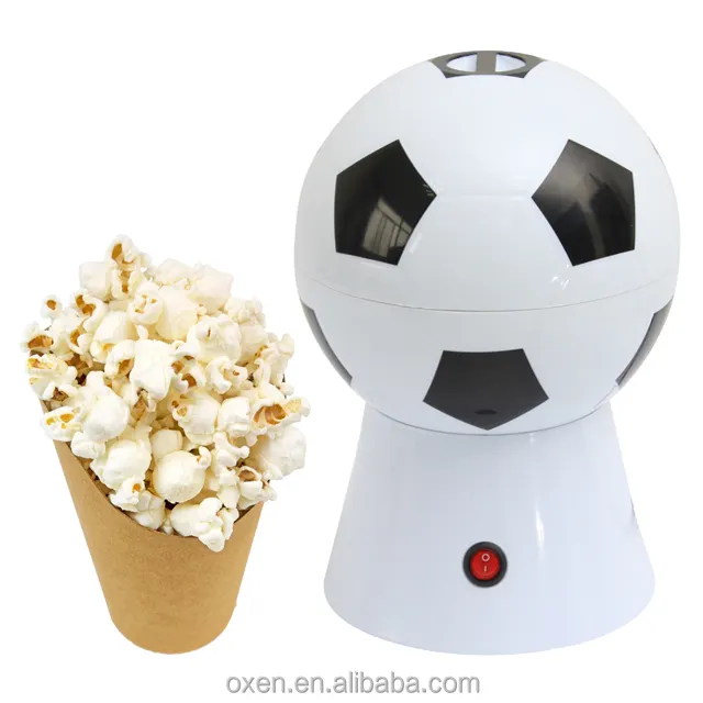 china factory world cup football shape no oil best hot air mini popcorn maker