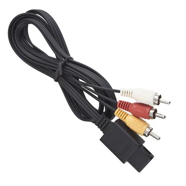 Бесплатная доставка 1,8 м 6 футов AV TV 3 RCA видеокабель для игрового кубика/для SNES GameCube Nintendo N64 64 N NGC N64AV NGCAV