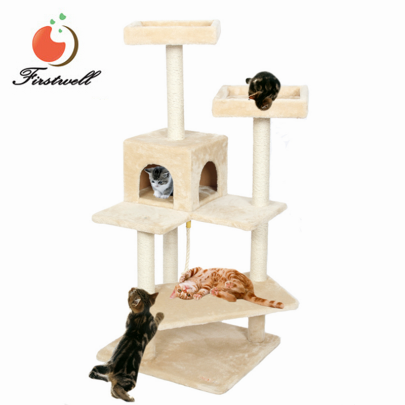 Cheap Multi-level Cat Scratcher Climbing Tower Tree Big Condo Cat House