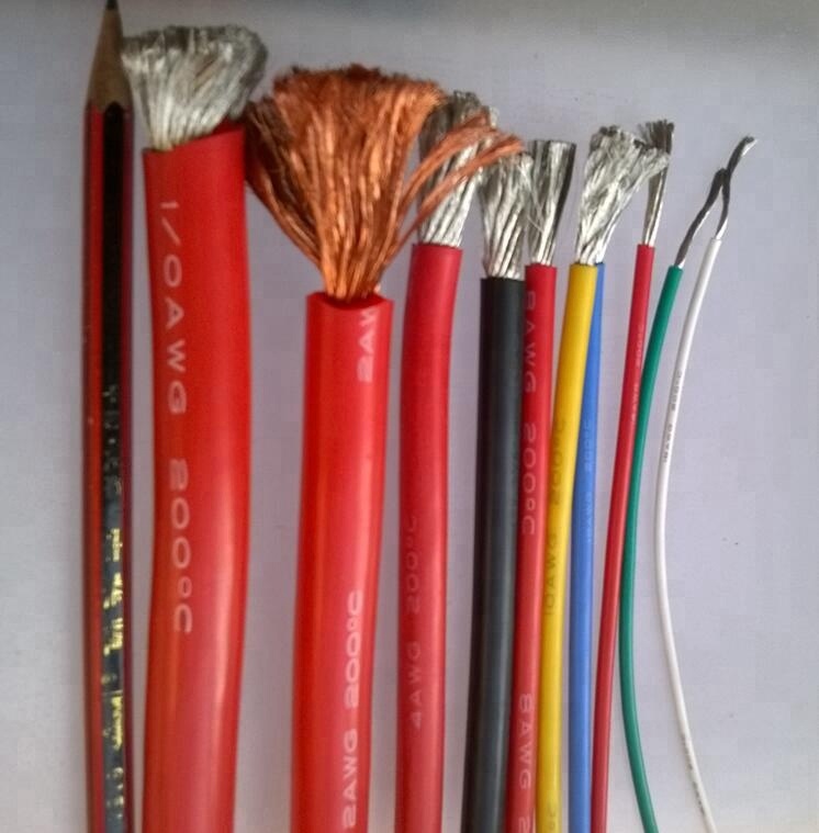 600V 30AWG для 2AWG гибкий силиконовый кабель провод