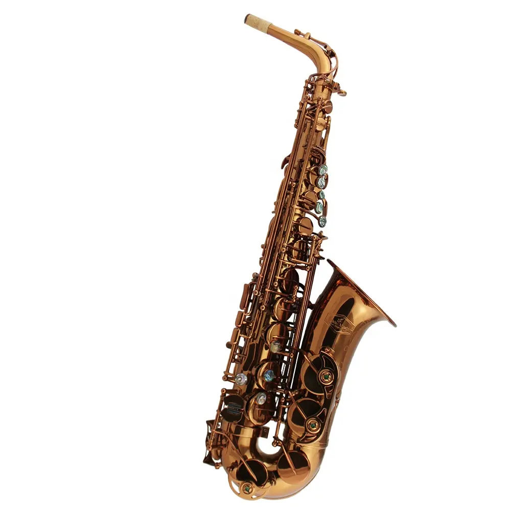 Professional champagne golden color alto saxophone