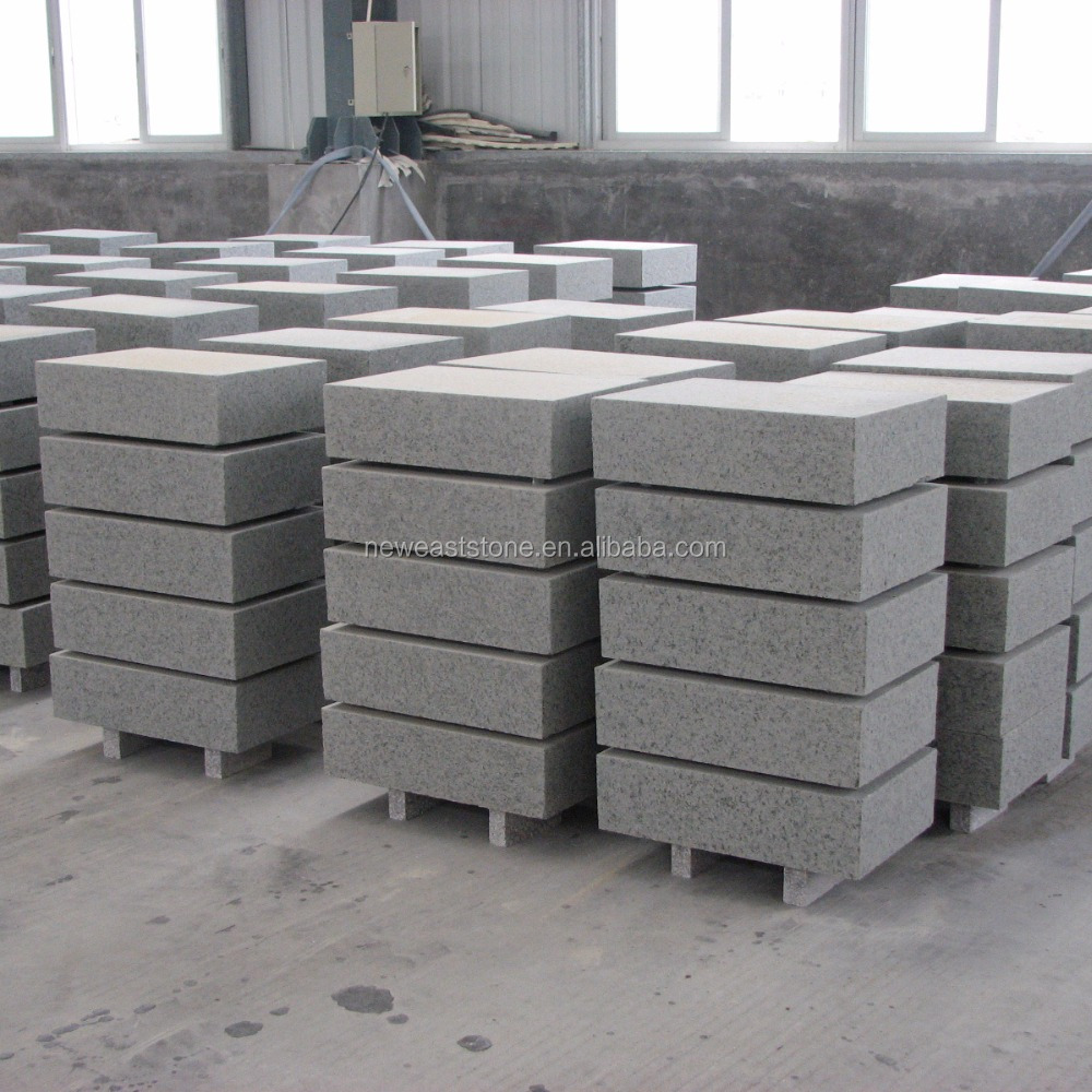 Landscaping stone Light Grey Granite Edging Border Kerb Ramp Stone Prices