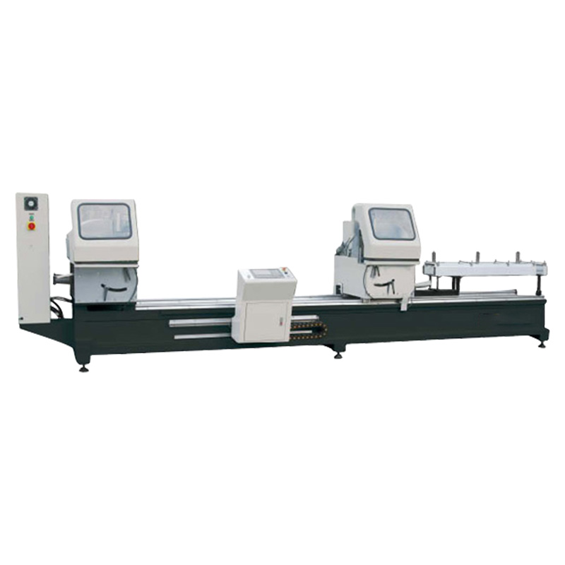 LJZ2-CNC-500X4200 ЧПУ двойной головкой торцовочная пила угловой режущий станок для алюминиевых и ПВХ