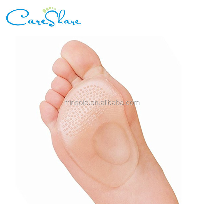 Arch Support Cushion Half Insole Silicone Gel Front Feet Shoe Pads