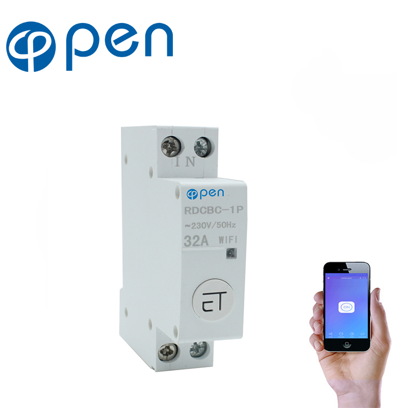 18 мм Din рейку Wi Fi реле Тип Smart Switch дистанционное управление по eWeLink приложение для Умный дом liushi автоматический выключатель 1P