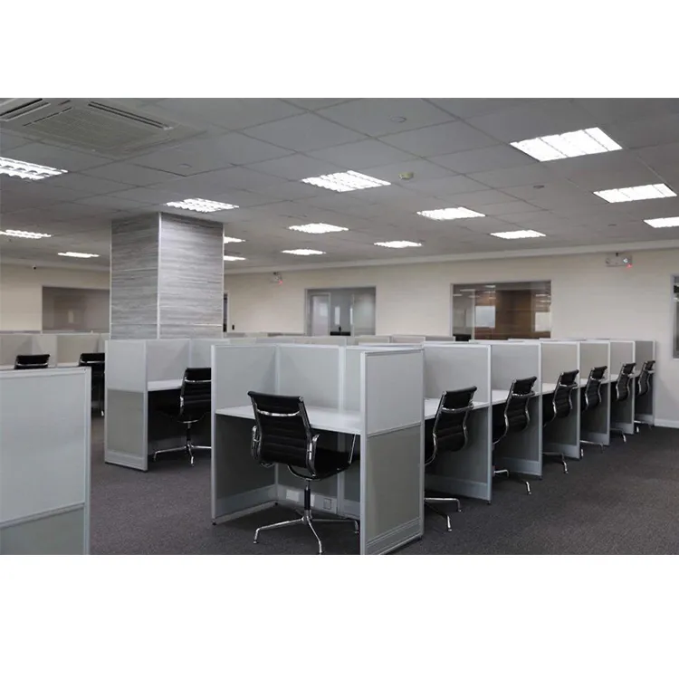 Modern Office Table Modular Workstation Cubicle Partition Call Center 4 Person Seats Workstation Desk Office Furniture