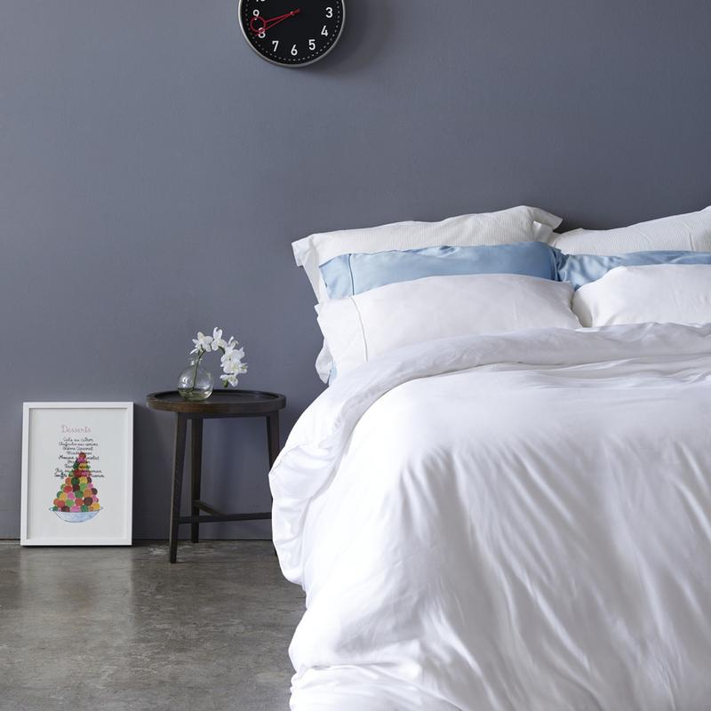 Luxury White King Size Bamboo Duvet Cover With Zipper