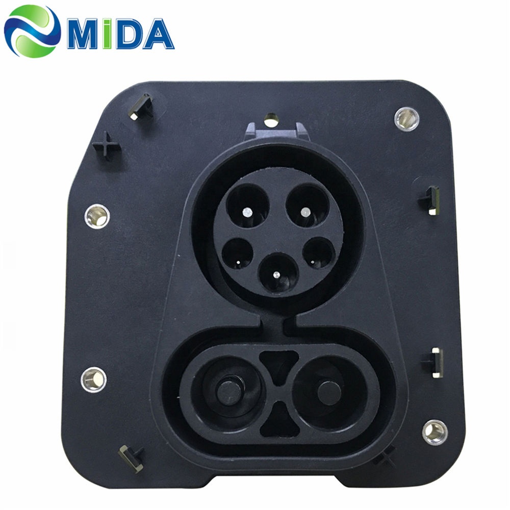80A 125A 150A 200A DC CCS1 Combo1 ev Входная розетка, быстрая зарядка