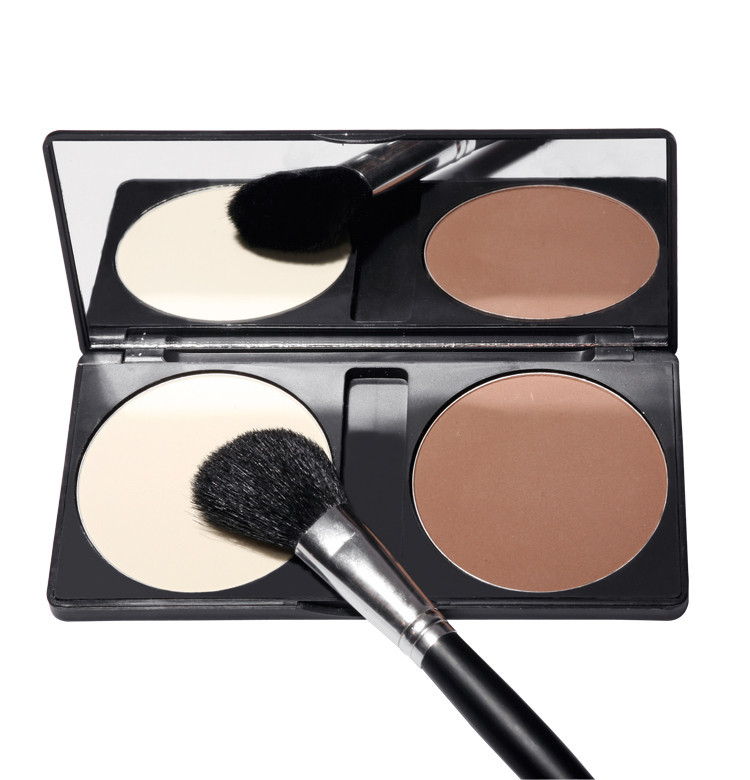 Ваш личный ярлык Bronzer Highlighter 2 цвета прессованный контур водонепроницаемый Косметическая пудра для лица starburst прессованный порошок