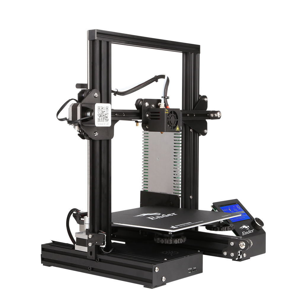 Дешевая цена Горячая продажа Creality Ender 3 3D цифровой DIY принтер с функцией повторной печати 220*220*250 мм и автоматическим выравниванием