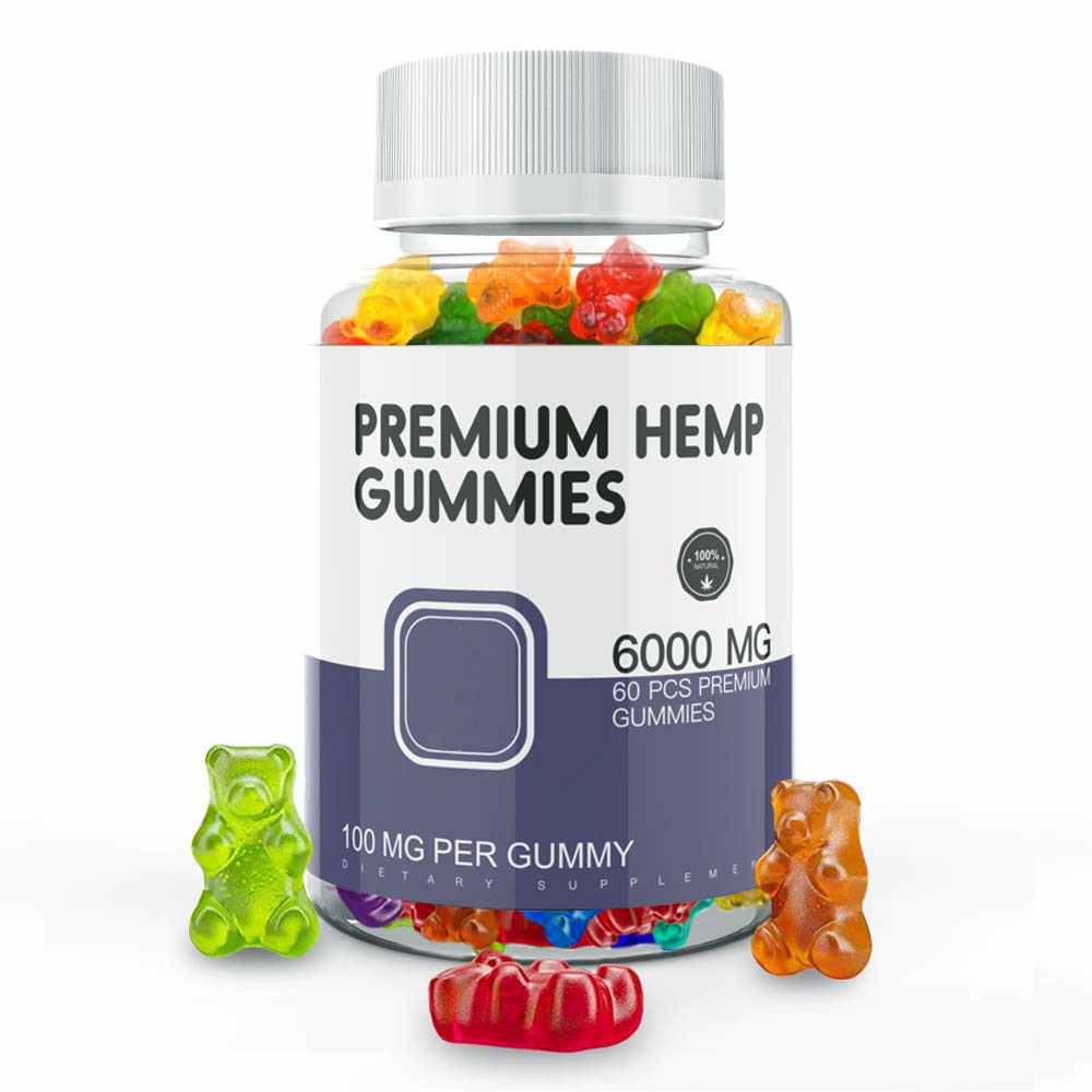 CBD Gummies-Organic Hemp Oil Gummy Bears Candy- with Essential Omega 3-6-9 + DHA