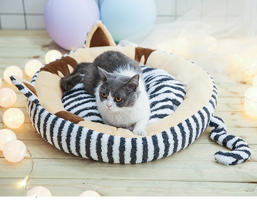 Luxury Comfortable Pet Bed Kitten Bed Cat Bed Soft Warm Kennel Drop Shipping in Stock
