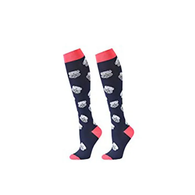 Compression Knee High Colorful Novelty Socks for Running