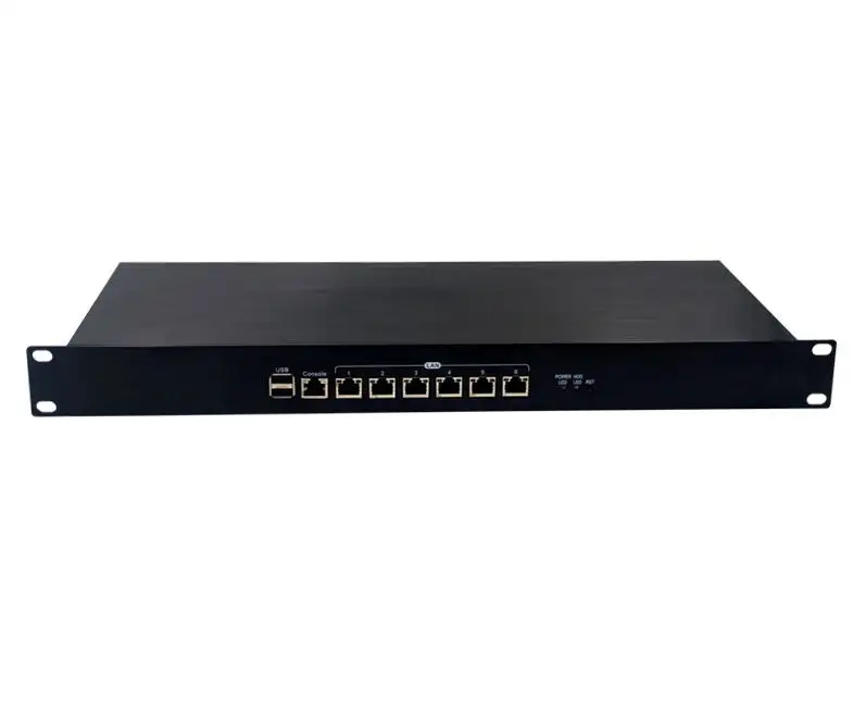 6 Lan port 1u rack mount server J1900 fanless mini pc 1u firewall server appliance