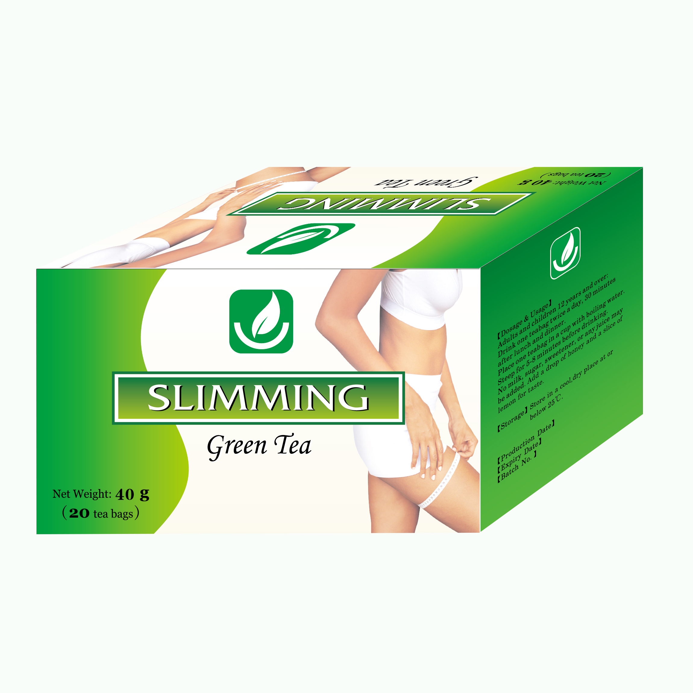 Private Label China Herbals Green Slimming Tea / Lose Weight Beauty Tea / Detox Slimming Tea