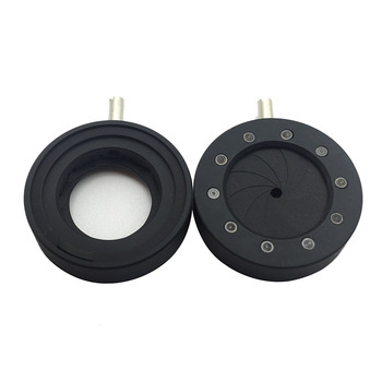 1-12mm Amplifying Diameter Metal Zoom Optical Iris Diaphragm Aperture Condenser for Camera Lens Microscope M4 Adapter