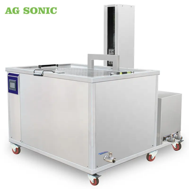 Ultrasonic Aircraft Wheel / Tyre Cleaning Machine With Electric Lifting