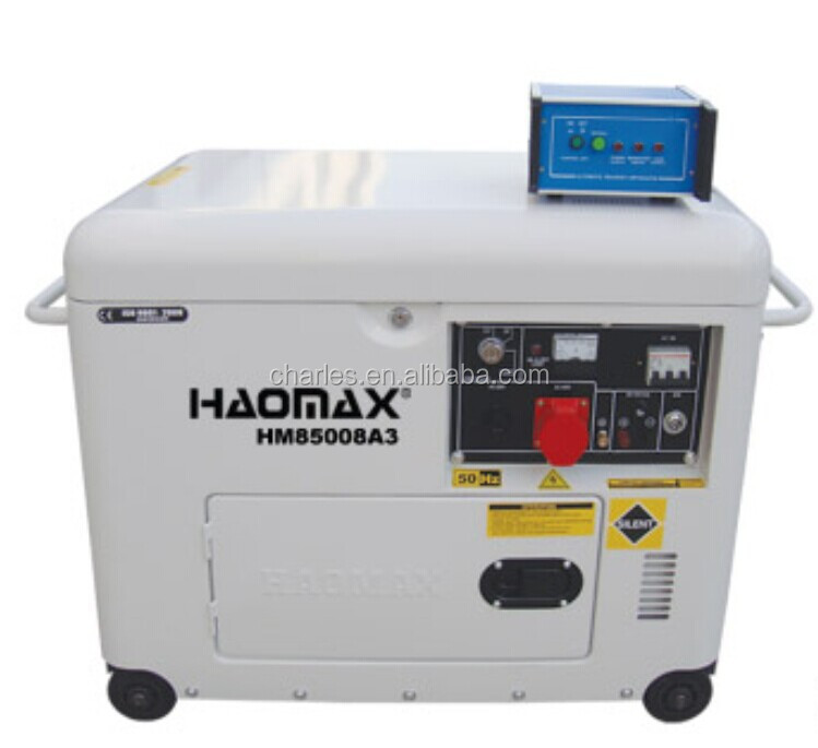 Дизельный генератор HAOMAX, модель морозильной камеры, 5 кВт с ATS