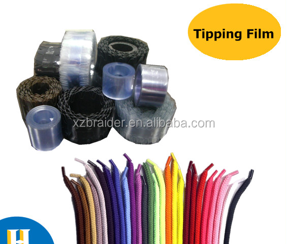 cellulose acetate shoelace tipping film